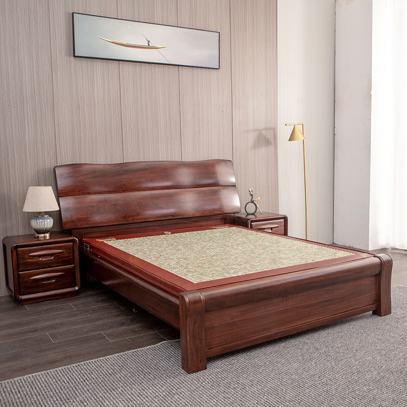 Matelas en perles de jade chauffant à champ magnétique à température contrôlée (épais)