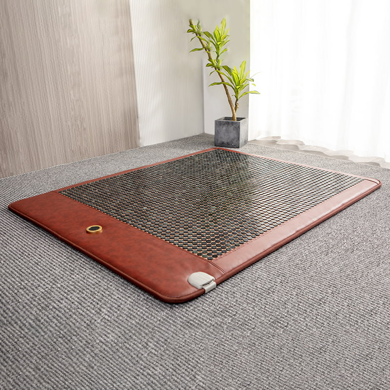 Matelas de perles de jade chauffant à infrarouge lointain, contrôle de la température