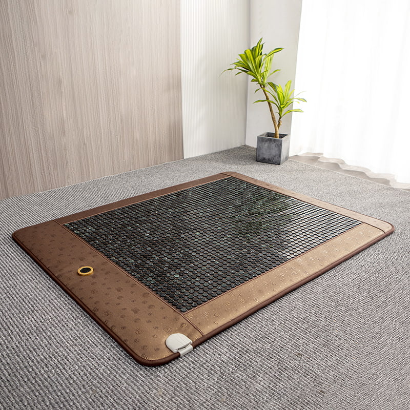 Matelas de perles de jade chauffant à infrarouge lointain, contrôle de la température