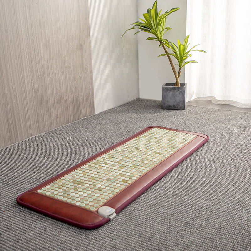 Coussin long de thérapie chauffante à température contrôlée, perles de Jade 572