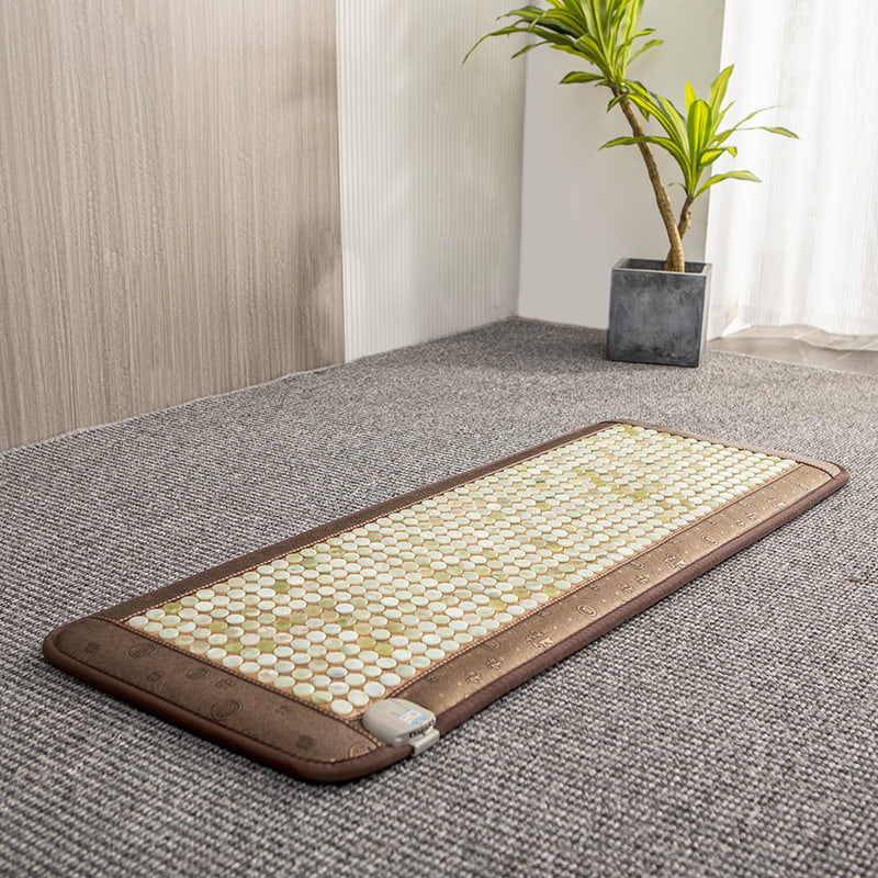 Coussin chauffant intelligent en jade à température constante (tourmaline ronde)